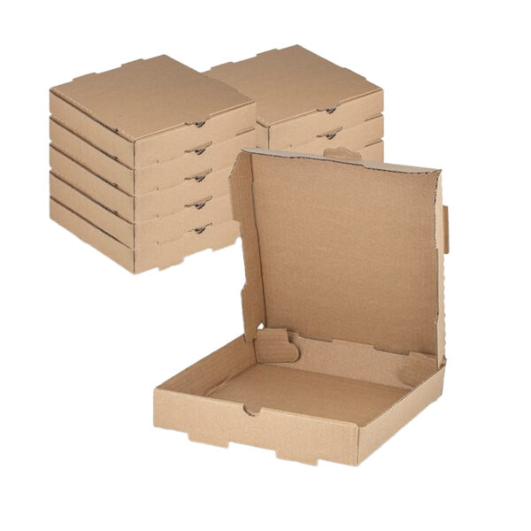 Kraft Pizza Box Small Corrugated B-Flute Cardboard Pizza Boxes