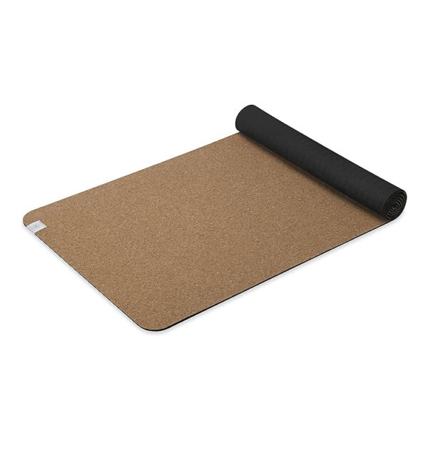 Natural Sustainable Cork Resists Sweat and Odors Yoga Exercise Mat