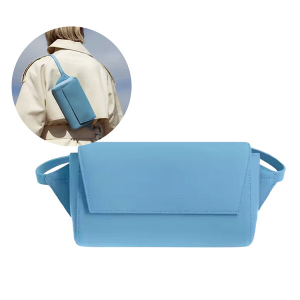 Fashion small pu sling bag ladies chest bag crossbody bag ladies belt bag leather