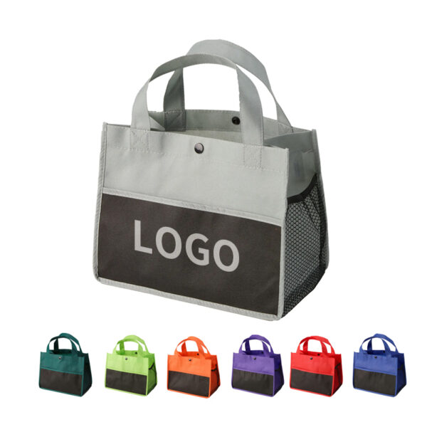 Mini Snap Non-Woven Lunch Tote Bag