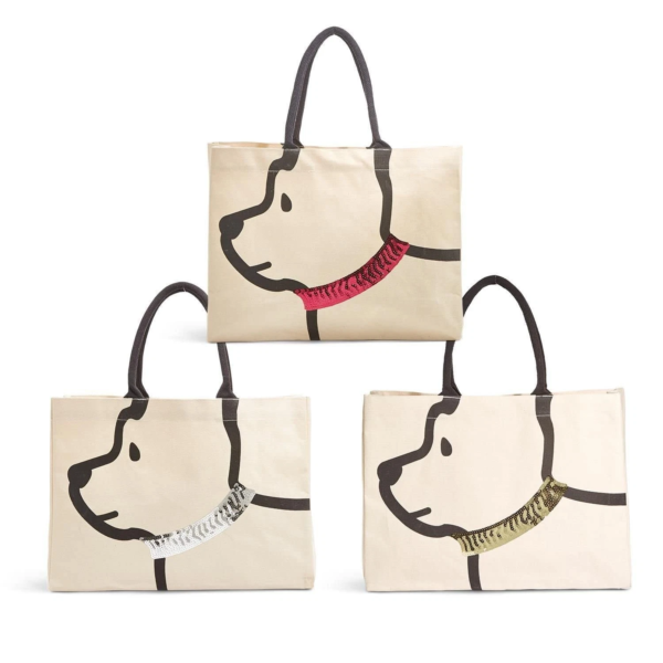 Custom Logo Dog Cartoon Printed tote Bags Cardboard Luxury Packaging Gift Bag for Shopping Bag With Your Own Logo